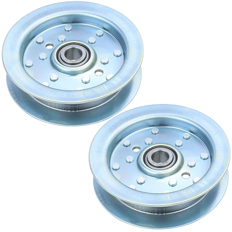2 Pack 300401 Idler Pulley Replaces 301564 Dixie Chopper Flat Idler Pulley, Rotary 13413 for Dixie Chopper Classic 2044 2250 2344 2350 2460 2560 2650 2750 2750HP 2760 3360 3372 3560T Decks