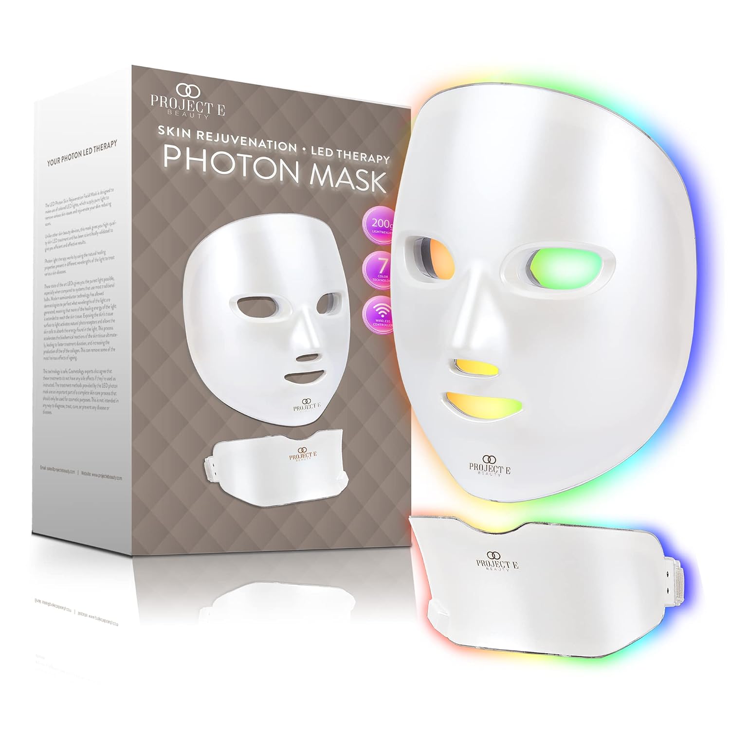Project E Beauty LED Face Mask Light Therapy