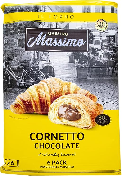 Cornetto Chocolate (Kruvasan Çikolatalı) 45 Gram 6 Adet (1 Kutu)