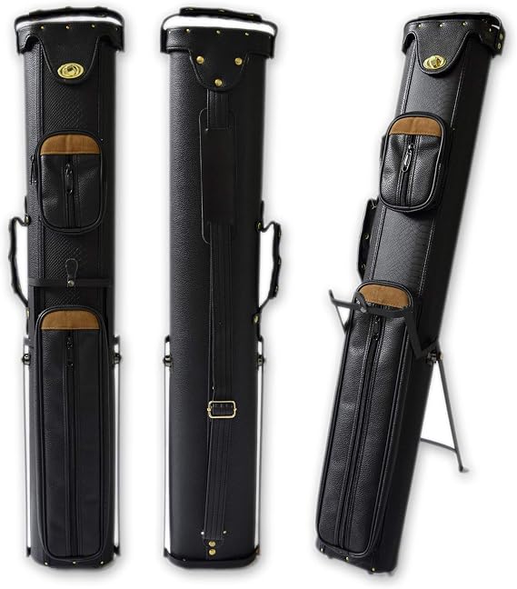 2x4 Hard Pool Cue Case 2B4S Billiard Stick Carrying Cue Case with Stand (03)