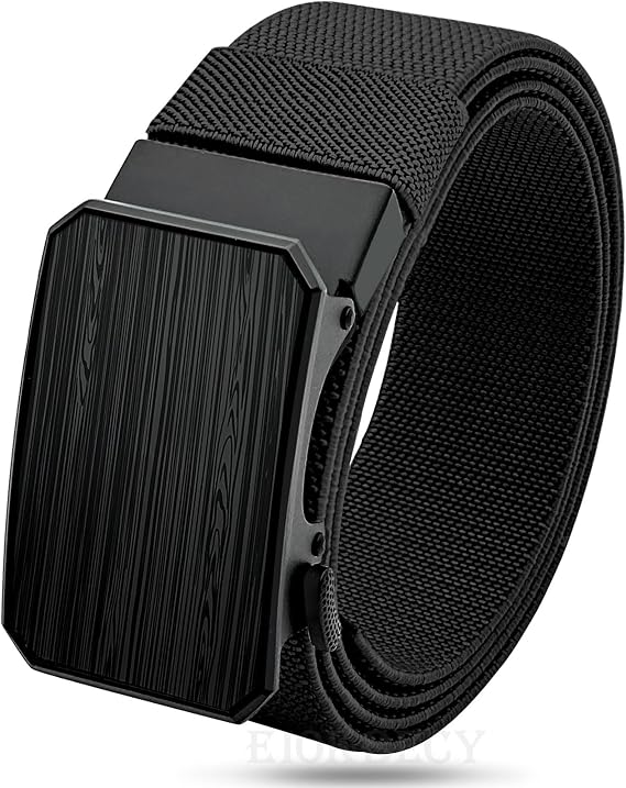 Canvas belts for men, Nylon belt suitable for work and tactical | adjustable, with quick-release metal buckle, black, military sports Belts, Golf, non-porous