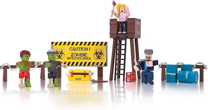 Roblox Action Collection - Zombie Attack Playset [Includes Exclusive Virtual Item]