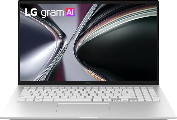 LG gram 15-inch Thin and Lightweight Dual AI Touchscreen Laptop Computer, Windows 11 Home, Copilot+ PC, Powered by AMD Ryzen AI 7 450 Processor, 16GB RAM, 512GB SSD - Essence Silver