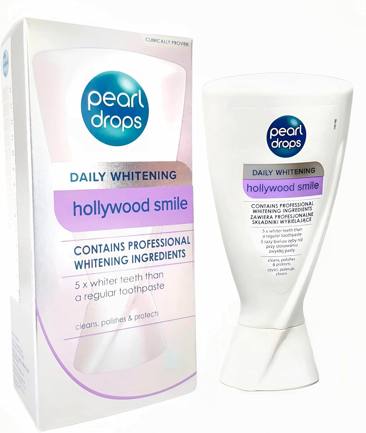Hollywood Smile Beyazlatıcı Diş Macunu 50 ml – Aktif Oksijen ve İnci Tozu İçerikli, 50 ml