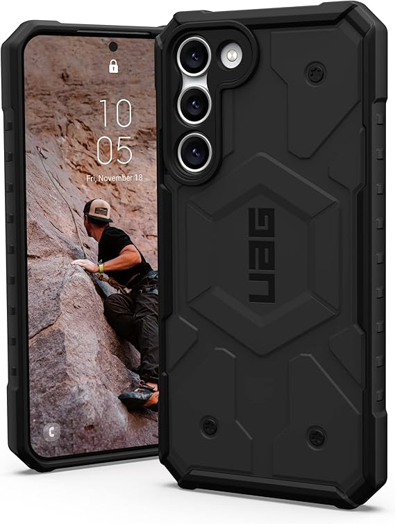 URBAN ARMOR GEAR UAG Designed for Samsung Galaxy S23 Plus Case 6.6" Pathfinder Black - Rugged Heavy Duty Shockproof Impact Resistant Protective Cover