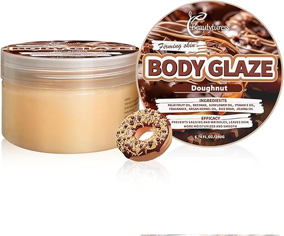 Body Butters - Body Creams for Women, Body Butter for Very Dry Skin, Fruit Flavor Series, Vegan Formula, Long-lasting Moisturizing for Daily Body Care, 200g Peach