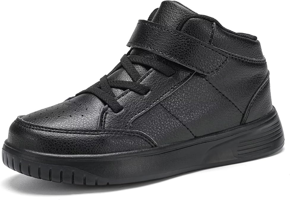 Kids Sneakers Boys Running Shoes Girls High Top Casual Lightweight Classic Adjustable Strap Sneakers