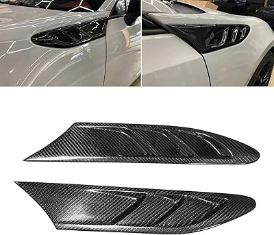 FINMOKAL Real Carbon Fiber Fender Fin Vent for Subaru BRZ 2012-2019 Toyota 86 GT 2012-2019 Scion FR-S 2012-2019