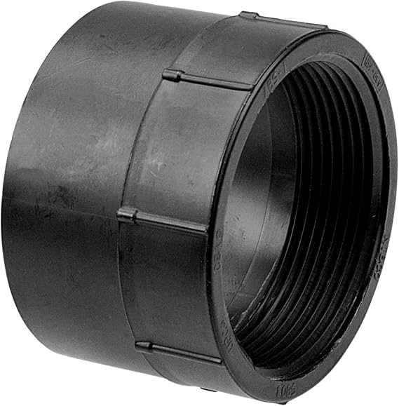 NIBCO U5803 11/2 HXFIPT FEMALE ADAPTER ABS Black, 1.5 Inch