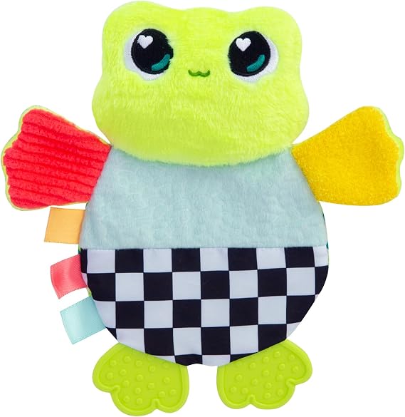 Lamaze Crinklies - Finlee the Frog Crinkle Toy - High Contrast Baby Toys for Sensory Development - Baby Gifts with Fun Textures and Patterns - Ages 0 Months and Up