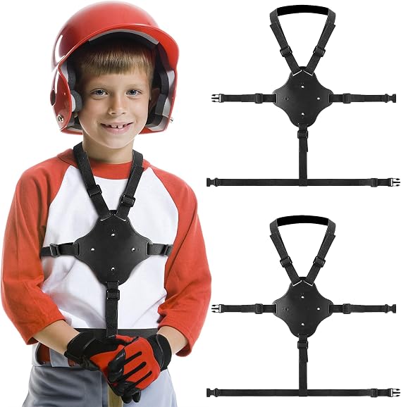 Baseball Chest Protector Youth-Heart Sternum Guard with with Elastic Strap Buckle-Portable Softball Chest Protector for Football Heart Protection