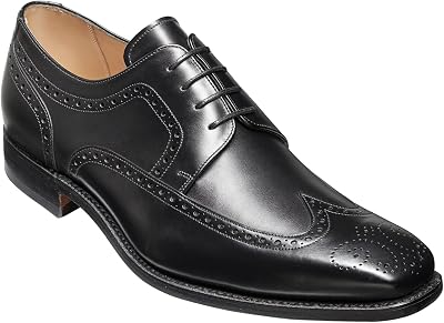 BARKER Larry Mens Handmade Leather Dress Shoes - Premium Calf Leather, Goodyear Welted, Timeless Style, Crafted in Northampton, England
