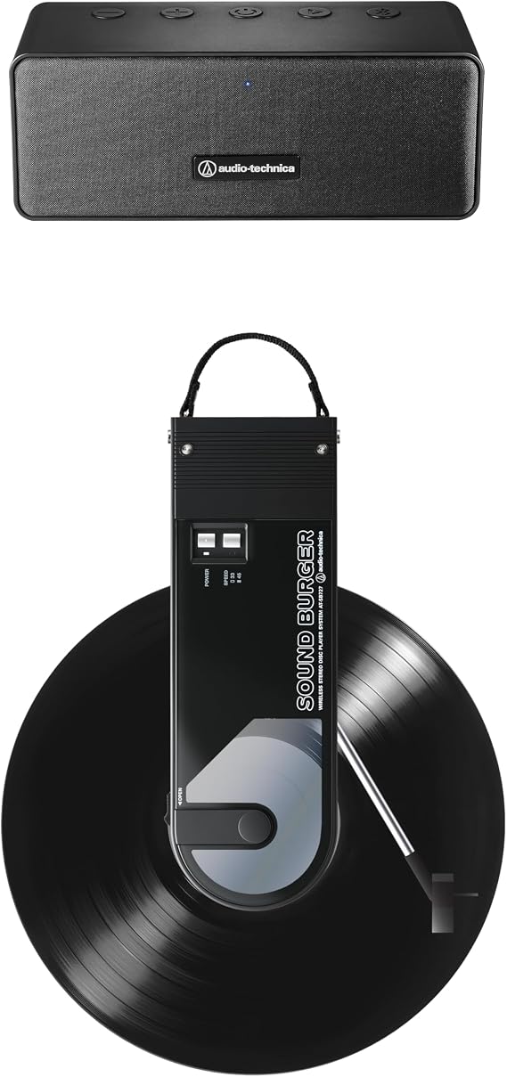 Audio-Technica ATSB727BKP2 Turntable Speaker Pack, Black