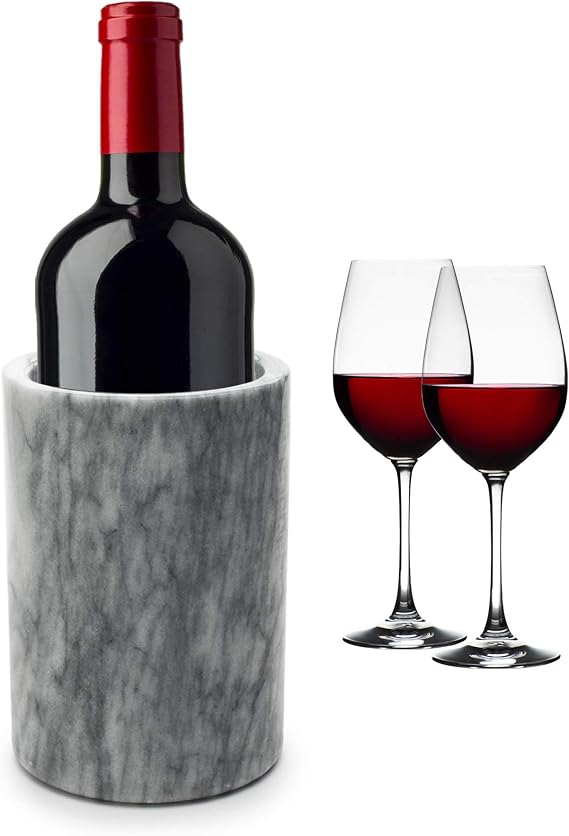 Fox Run Marble Utensil Holder, White Medium