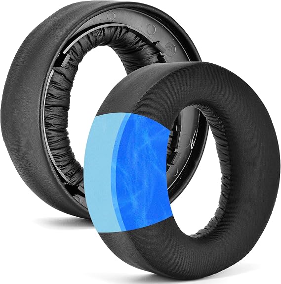 PS5 Cooling Gel Ear Pads - defean Replacement Ear Cushion Cover Cushion Compatible with Sony ps5 Wireless Headphone, Pulse 3D Wireless Headset, Vsilky Cool Fabric, High-Density Noise Cancelling Foam