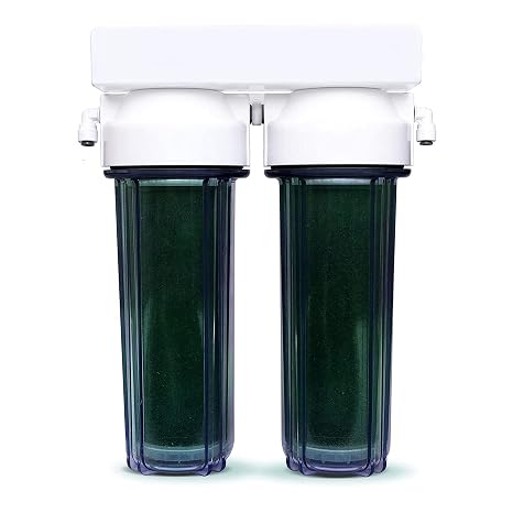 Add On Dual Reverse Osmosis Deionization (DI) Canister | Convert an RO to an RODI | for 0 TDS Water | Water Purification Filter for Aquariums, Fish Tanks, Coral Reefs and Gardening