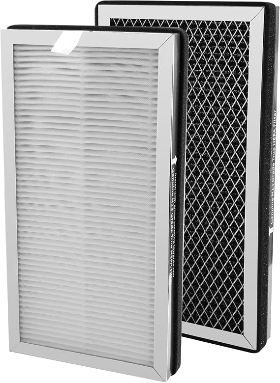 MA-15 Air Purifier Replacement Filter for Medify Air 15 Series, fit medify air purifier filter replacement, 3 in 1 Integration of Pre-Filter, High Efficiency H13 True HEPA and Activated Carbon 2-Pack