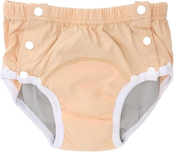 Reusable Adult Cloth Diaper Washable Nappy, Leak Proof Breathable Underwear for Elderly Incontinence Care,Nappies Wraps Pants Covers, Bariatric Men Women Patients (M)