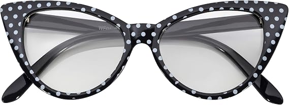 OWL Cateye Sunglasses for Women Classic Vintage High Pointed Winged Retro Design