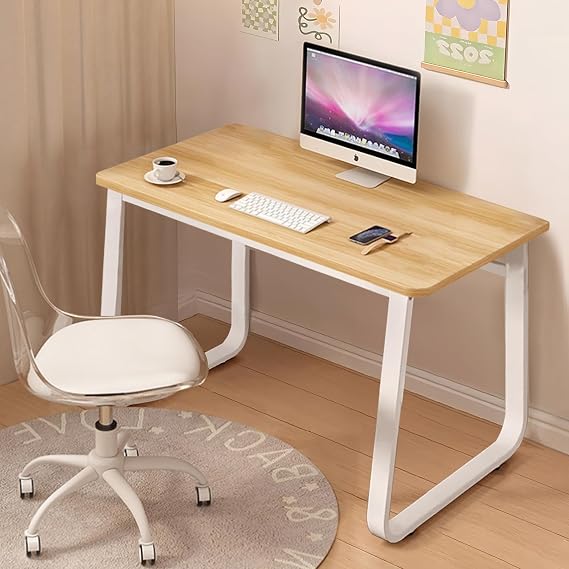 Computer Desk Modern Simple Style Desk for Home Office, 31.5 inch Black Small Writing Table Study Corner Work Desk for Bedroom