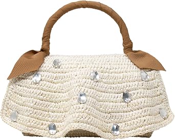 Crystals Embroidered Mini Cartera