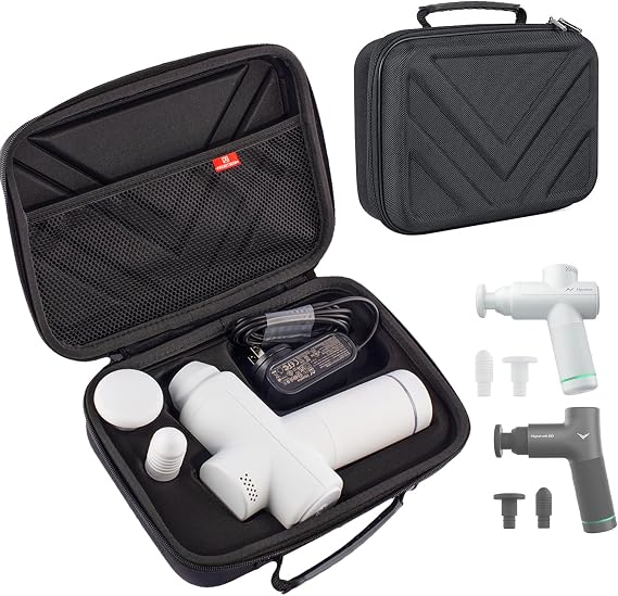 Carrying Case Compatible with Hypervolt Go 2 Travel Storage Organizer Hard Shell Bag fits for Hyperice Hypervolt GO Massage Gun Device