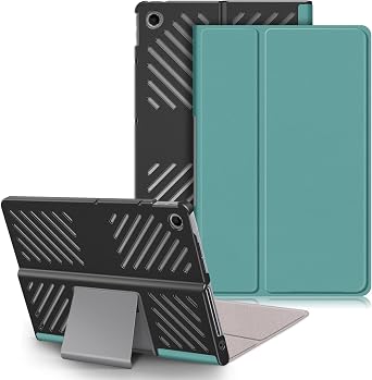 Case Compatible with Lenovo Tab Plus Tablet 2024 Folio Case for Lenovo Tab Plus 11.5 inch (TB351FU) Hard Shell Smart Cover,Dark Green