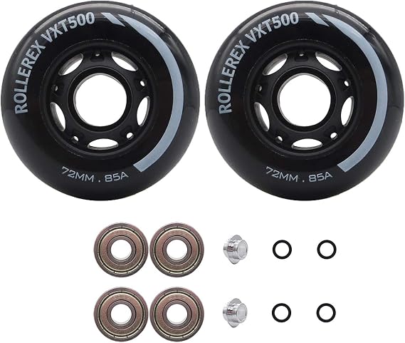 Rollerex VXT500 Inline Skate/Rollerblade Wheels (2-Pack)