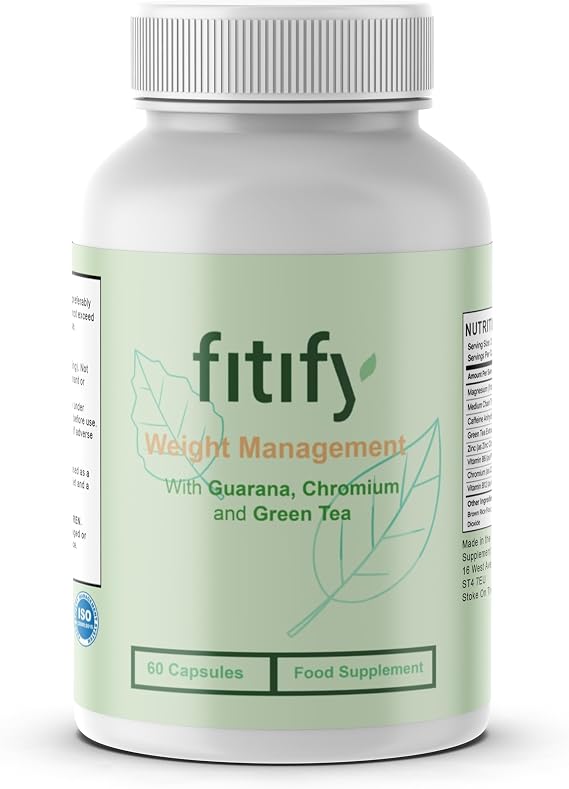 Fitify - 60 Capsules, Weight Management Capsules - Natural Ingredients, Cutting-Edge Food Supplement, Support Healthy Digestion, Supplement Heaven