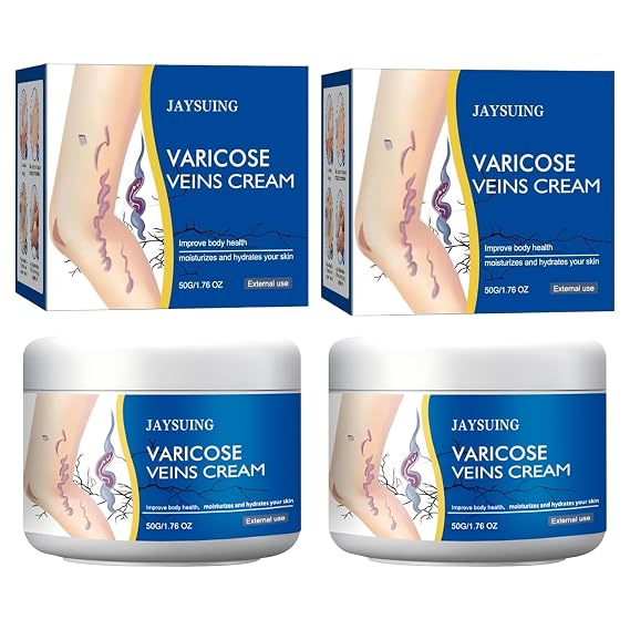 Charunee 2 Pcs Varicose Vein Cream for Legs,Cream for Varicose Veins,Gentle Soothing & Moisturizing Leg Cream Supports Circulation & Healthy