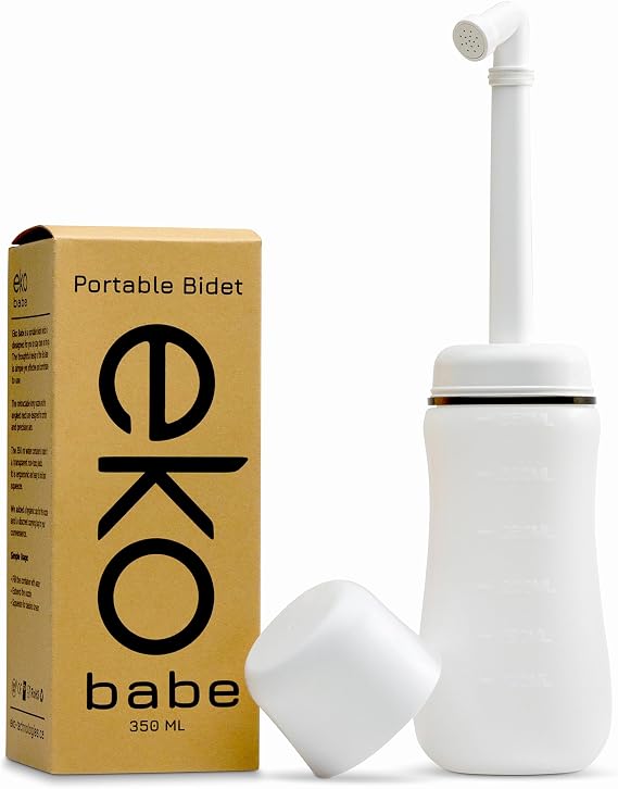 EKO Babe Peri Bottle Portable Bidet for Women & Postpartum Care Leak-Proof, Gentle Wash Bottle with Travel Bag Designed in Canada.
