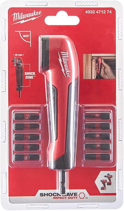 Milwaukee 4932471274 Shockwave Impact Duty açılı başlık 11 parça, kırmızı, 25 mm, adet