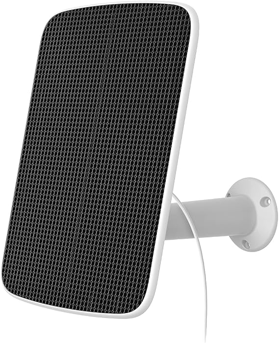 EZVIZ Pil kameralar için solar panel, su geçirmez, ayarlanabilir tutucu, sürekli güç kaynağı, dış mekan pille çalışan güvenlik kameraları için