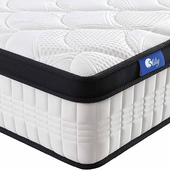 12 Inch Single Mattress 3ft for Back Pain Relief, Hybrid Pocket Sprung Memory Foam Mattress with Cool & Supportive, 7-Zone Medium Firm Mattresses, 30cm Deep 90 X 190 cm