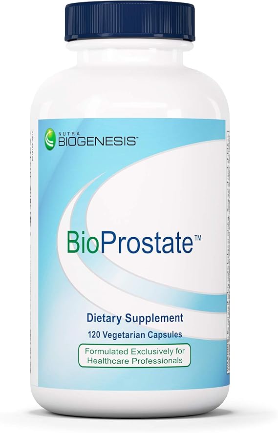 Nutra BioGenesis BioProstate - Saw Palmetto for Men, Prostate Health Supplements for Men, Urination Flow Support with Pumpkin Seed, Nettle & Pygeum - 120 Vegan Capsules | Prostate Health Supplements for Men, Urination Flow Support with Pumpkin Seed, Nettle & Pygeum
