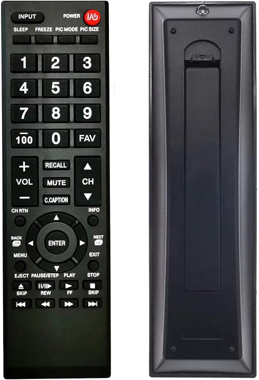 Universal Remote Control for Toshiba TV, Replacement for All Toshiba LCD LED HDTV 3D 4K UHD Smart TVs (Not for Fire TV)