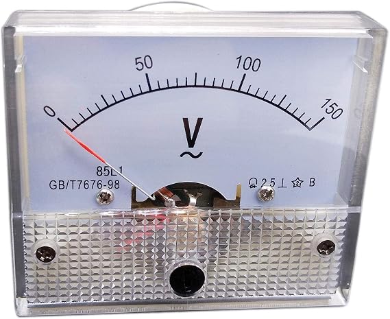 Analog Voltmeter Panel Pointer Volt Voltage Meter Gauge 85L1 AC 0-150V