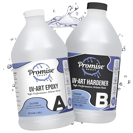 Promise Epoxy UV-Art Epoxy Resin 1 Gallon Kit with Superior UV Resistance