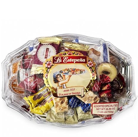 La Estepena Traditional Large Plate Various Pastry Biscuits 750g