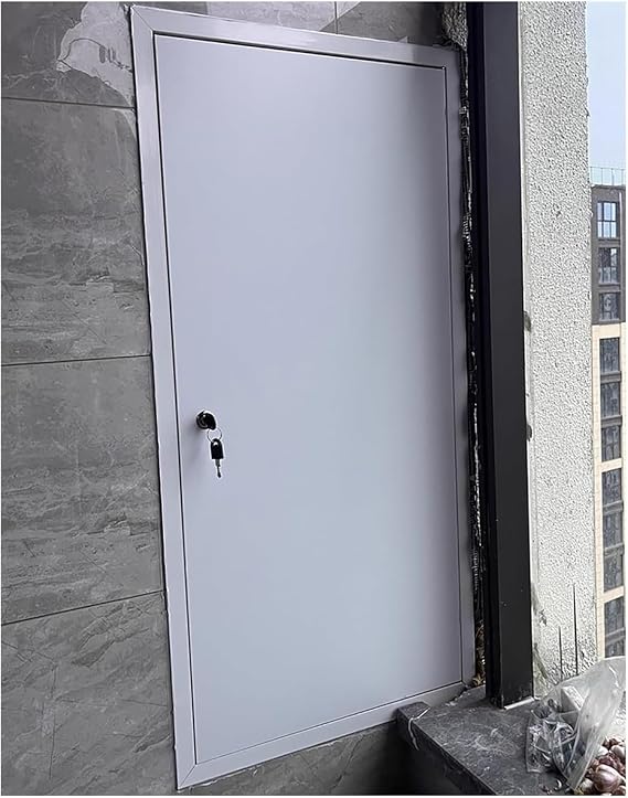 Wall Ceiling Access Panel Attic Access Door,Lockable Attic Access Panel for Drywall,Recessed Concealment Plumbing Cables Access Doors for Air Conditioner, Drywall, Home Repair 12x32in/30x80cm