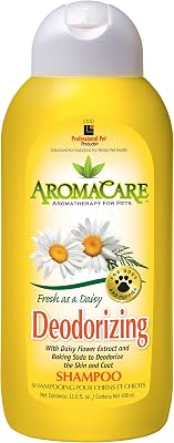 PPP AromaCare Deodorizing Daisy Shampoo - Deodorize and Revitalize Dogs Coat with Natural Daisy Extract - Fresh-Cut Daisy Scent - 13.5 fl oz.