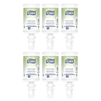 Tork Clarity Hand Soap Foam S4, 99% of Ingredients are of Natural Origin, 6 x 1L, 401800