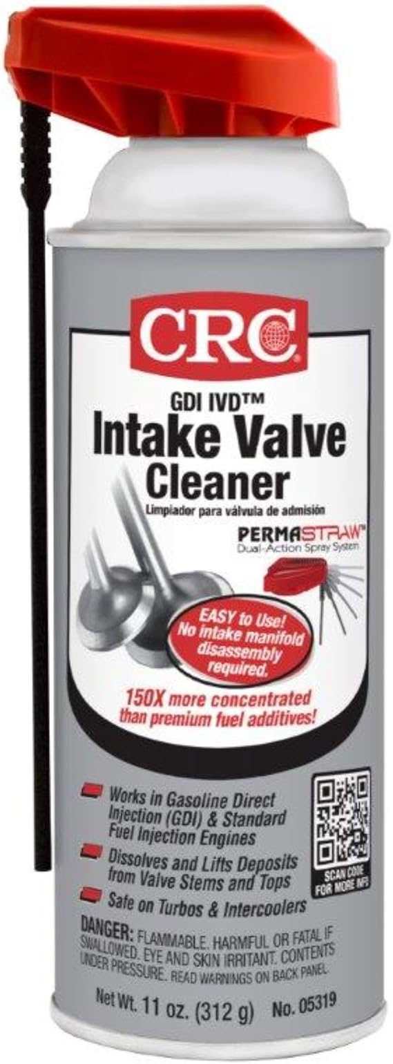 CRC GDI IVD Intake Valve Cleaner - GDI & Standard PFI Engines - 11 oz | Patented Formula, Direct Injection Cleaner, Intake Valve and Manifold Cleaning, Turbo Treatment, Carbon Removal, Improved MPG