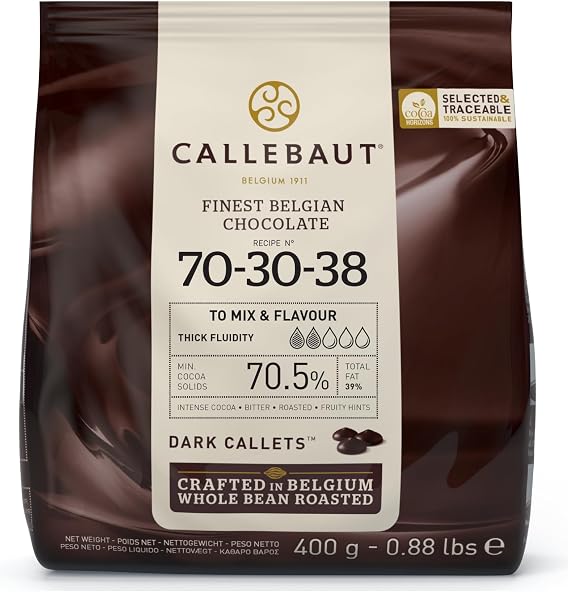 Callebaut 70-30-38 extra dark chocolate 400 g