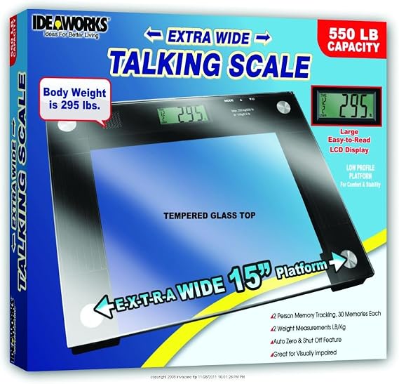 Jobar International JB5824 Extra Wide Talking Scale by Jobar