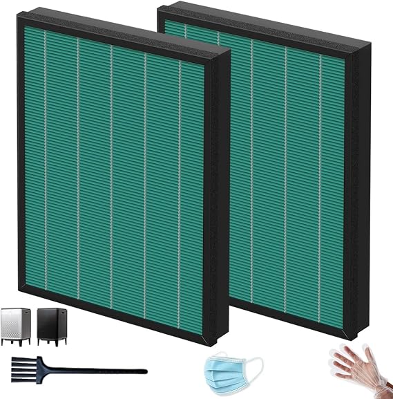400/400S Filter for coway airmega 400 hepa filter replacement 400S 400(G) 400S(G) Air Purifier, For coway airmega filter Max2 Green, AP-2015-FP, 2 Set