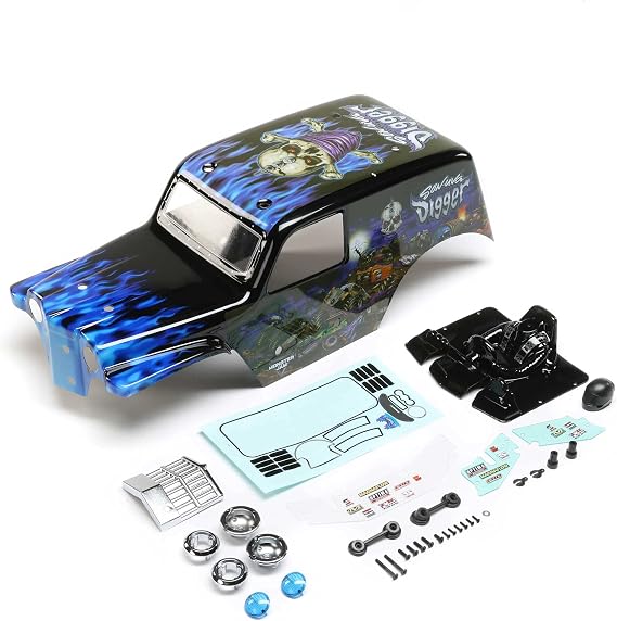 Losi Body Set Painted Son Uva Digger LMT LOS240017 Car/Truck Bodies wings & Decals