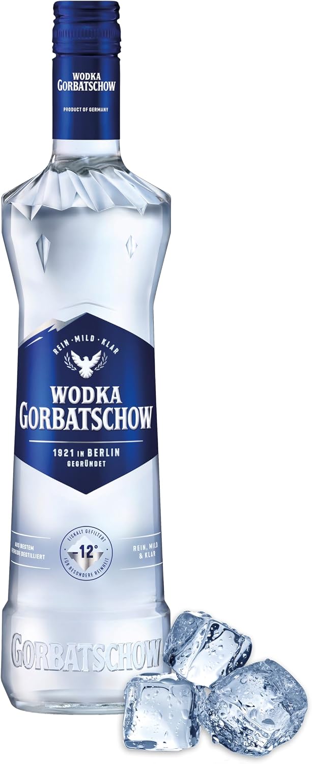 vodka gorbachev 37.5 percent vol. 1 x 0.7 l premium vodka - absolute purity and clarity mild taste ideal as a long drink cocktail or as a shot