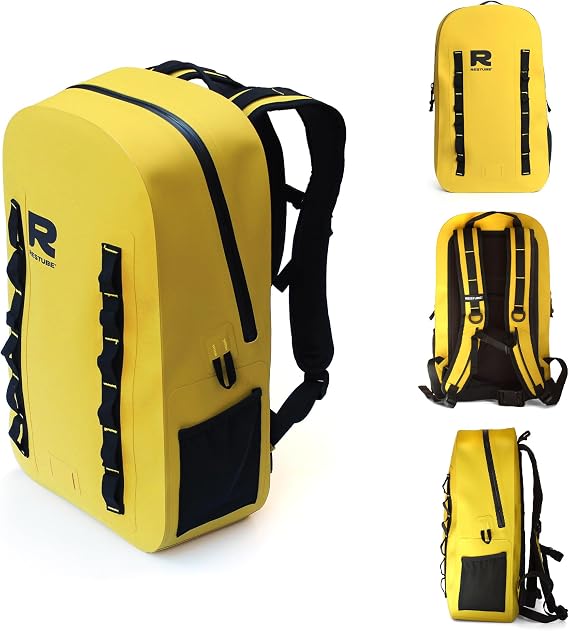Restube Ocean 28L Waterproof Backpack - Waterproof Backpack with Laptop Compartment - Outdoor Backpack for SUP, Kayak, Boat, Hiking and Camping