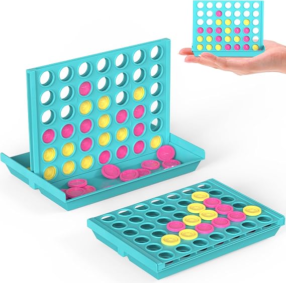 Pup Go 4 in a Row Travel Games for Kids 3+, Travel Essentials Connect Game | Plane Activities for kids, Mini Size Board Game 4.3 x 3.1 in, 2 Players Strategy Connect Game for family, Adults Camping Game